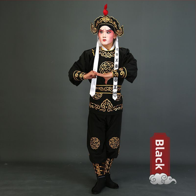 Set costum tradițional de operă chineză pentru spectacol: Peking și Qin Opera, stil Wu-Sheng, poliester