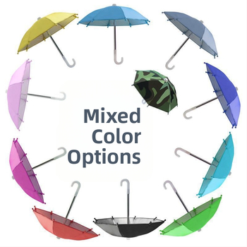 Umbrelă pentru copii cu mâner lung, 14 brațe, deschidere manuală, țesătură TPE, protecție UV UPF30+