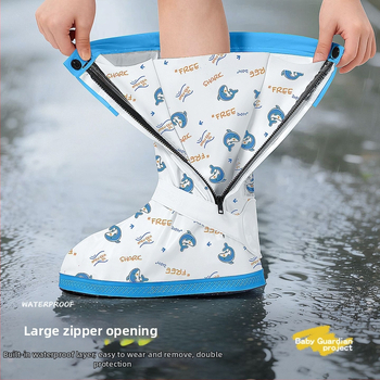 Protecții pentru încălțăminte pentru copii, impermeabile, PVC, anti-derapante, rezistente, pentru ciclism și drumeții