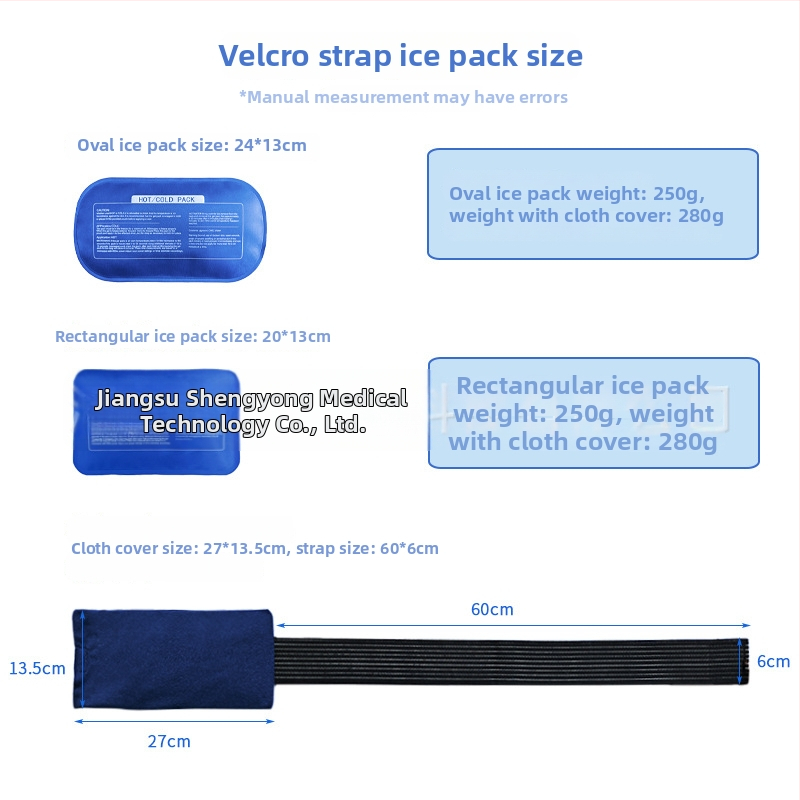 Sportski ledeni jastučić za toplu/hladnu terapiju, ponovno upotrebljiv, najlonska tkanina, punilo od ledenih kristala, 400 g, pakiranje 30