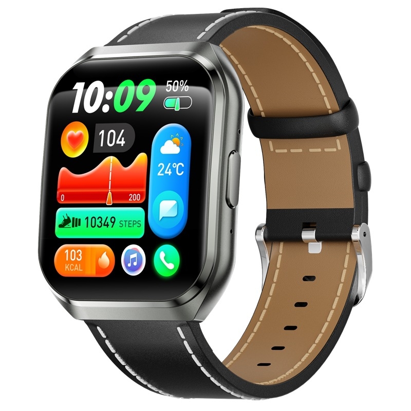 Ceas inteligent cu display AMOLED, baterie de 1000 mAh, monitorizare ritm cardiac și somn, rezistent la apă