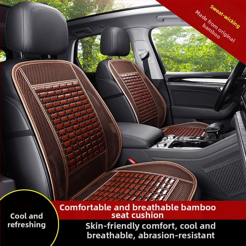 Autosedačková podložka z bambusových plátov, letná, priedušná, univerzálna, jednodielna