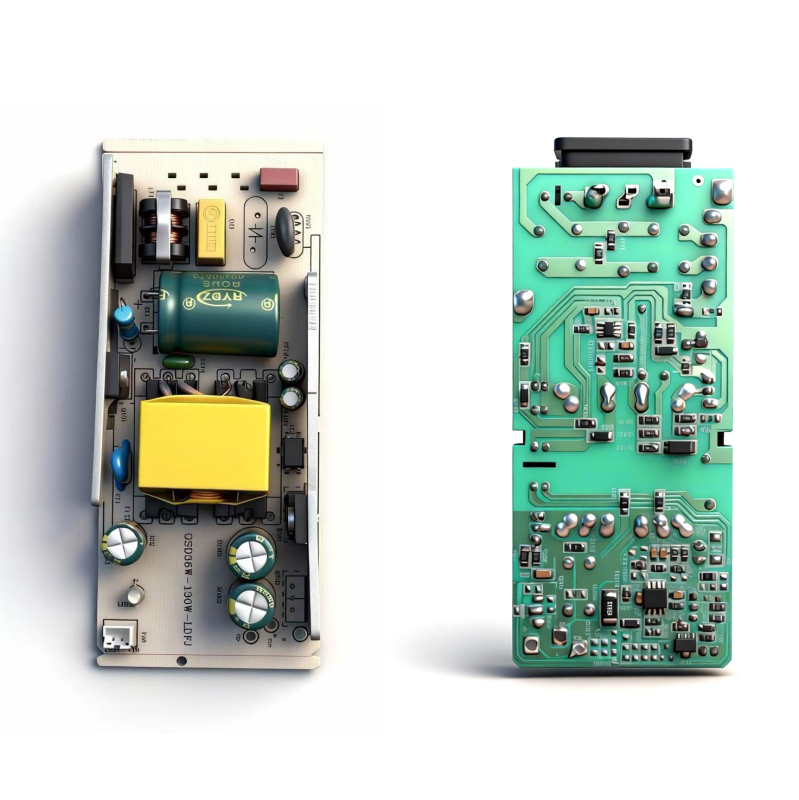 Încărcător pentru baterii litiu – placă goală, intrare 100-240 VAC, ieșire 12.6V 5A, PCB cu două fețe, transformator din cupru