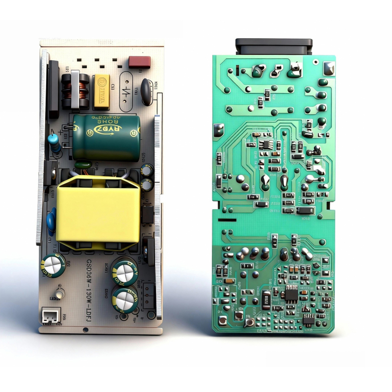 Încărcător pentru baterii litiu – placă goală, intrare 100-240 VAC, ieșire 12.6V 5A, PCB cu două fețe, transformator din cupru