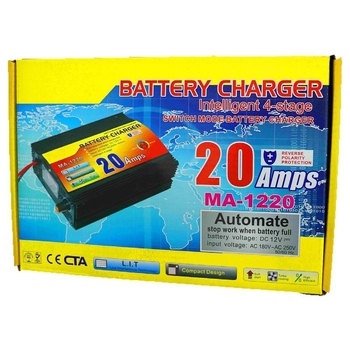 Punjač baterija automobila 12V, 10A/20A/30A, izlaz 14.5–14.8V, ulaz 110–240V AC, CE potvrda, Kompatibilno LiFePO4