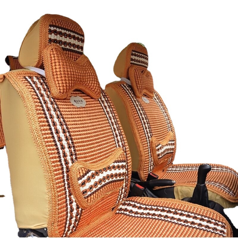 Auto jastuč za sjedalo s površinom Ice-Silk, prozračna konstrukcija, punjenje pamukom, universal za pet mjesta, sve sezone