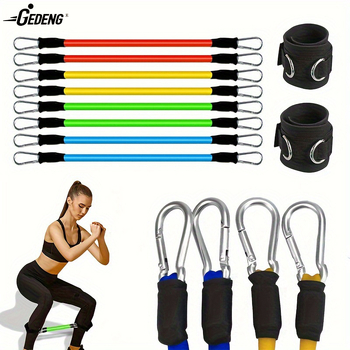 Taekwondo-edzéshez lábszárra tervezett feszítő készülék – latex ellenállókötél, 2×35 lb