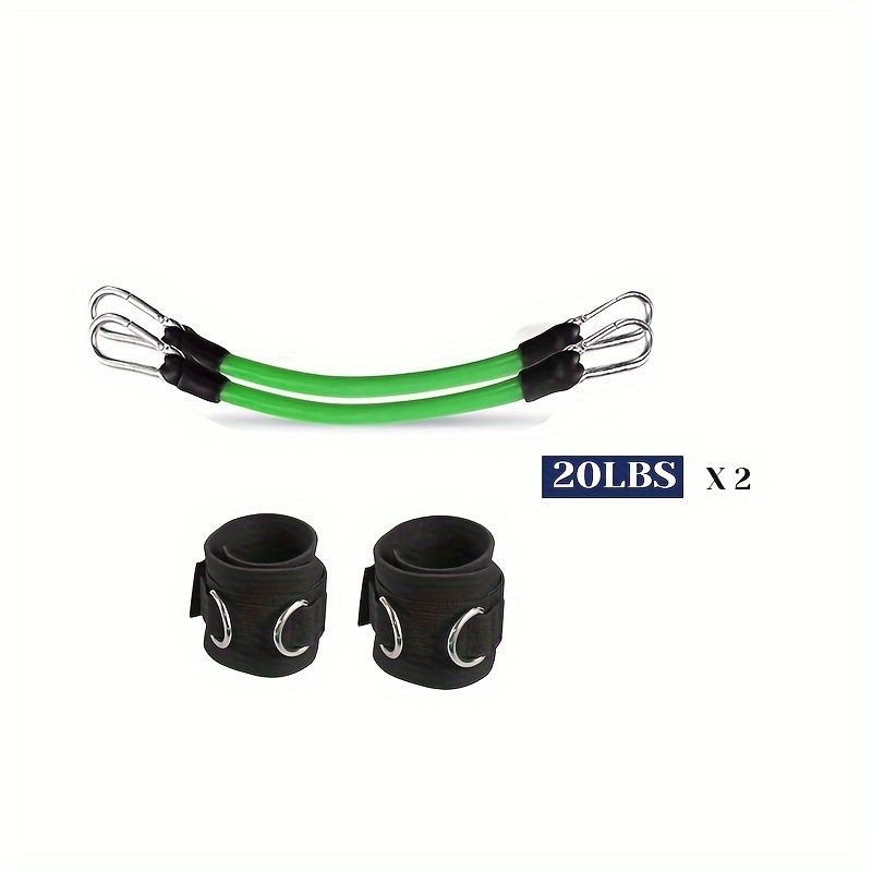 Taekwondo-edzéshez lábszárra tervezett feszítő készülék – latex ellenállókötél, 2×35 lb