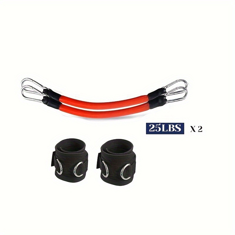 Taekwondo-edzéshez lábszárra tervezett feszítő készülék – latex ellenállókötél, 2×35 lb