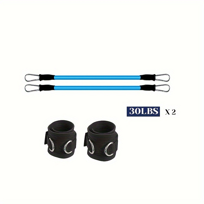 Taekwondo-edzéshez lábszárra tervezett feszítő készülék – latex ellenállókötél, 2×35 lb