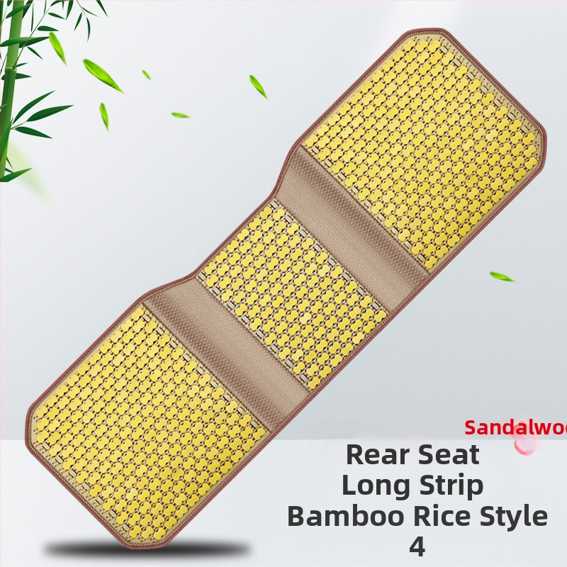 Podsedák na zadné sedadlo auta – bambusové plátky, dýchajúci chladiaci vankúš, univerzálny pre všetky ročné obdobia, značka Ming che zhi bao