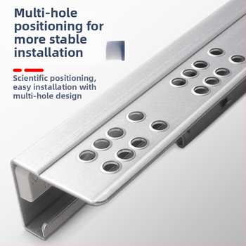 Zásuvný posuvný vodič s tlmičom, skrytý dvojsegmentový model, oceľová konštrukcia, moderný minimalistický štýl