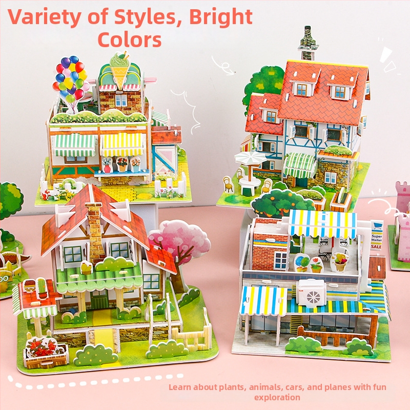 Puzzle tridimensional pentru copii – jucărie educativă DIY din spumă, potrivit pentru 4–6 ani, asamblare în 5 minute.