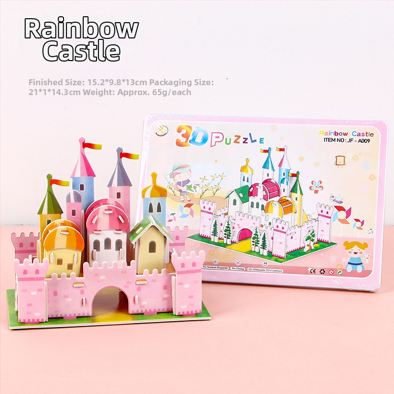 Puzzle tridimensional pentru copii – jucărie educativă DIY din spumă, potrivit pentru 4–6 ani, asamblare în 5 minute.