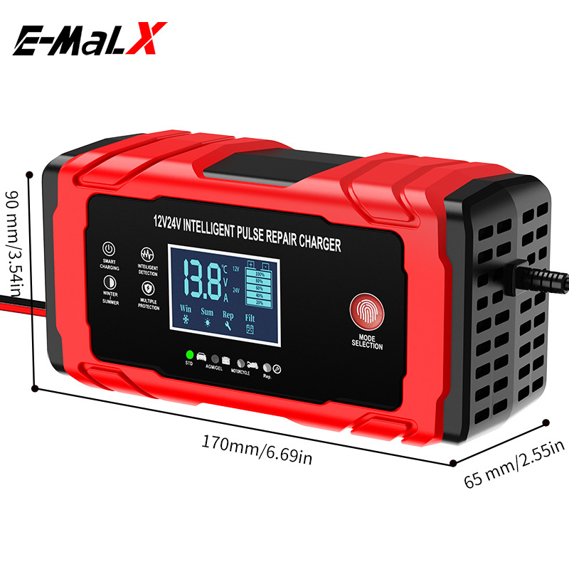 Univerzalni punjač baterija za automobile i motocikle, ulaz 12-15.5 V, izlaz DC 10 A, CE/UL/FCC/ROHS certifikati