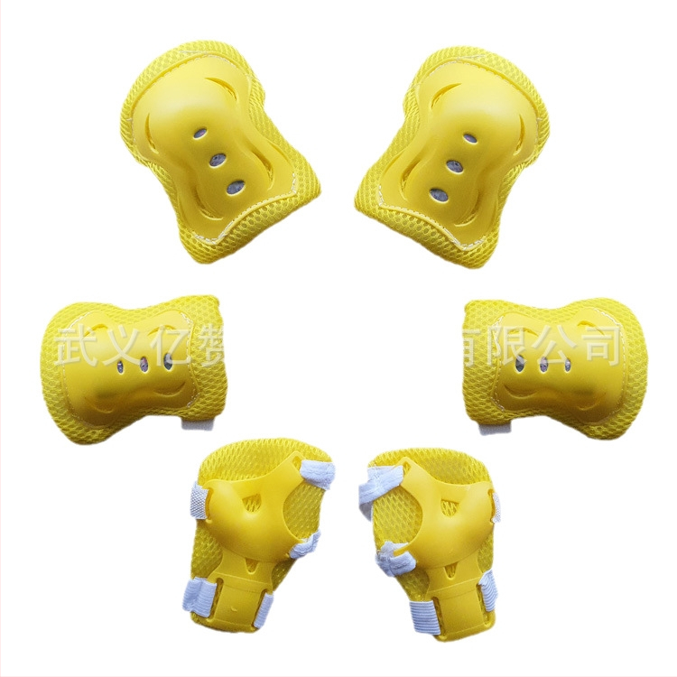 Σετ προστατευτικού εξοπλισμού 6 τεμαχίων για παιδιά για ρόλερ σκιτίνγκ: προστασία παλάμης, καρπού, αγκώνα και γόνατος; για παιδιά; Μάρκα: Super Cool; Συσκευασία: 100 σετ