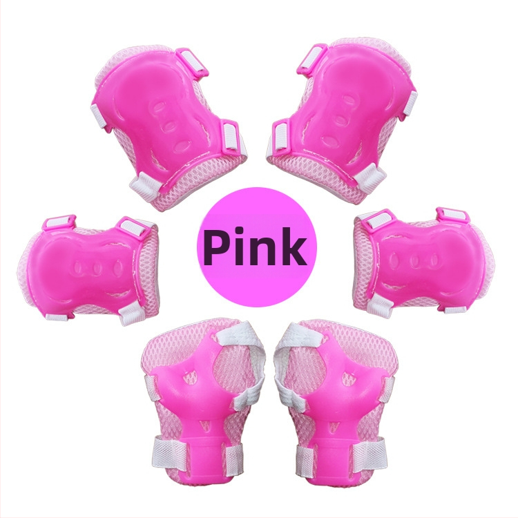 Σετ προστατευτικού εξοπλισμού 6 τεμαχίων για παιδιά για ρόλερ σκιτίνγκ: προστασία παλάμης, καρπού, αγκώνα και γόνατος; για παιδιά; Μάρκα: Super Cool; Συσκευασία: 100 σετ