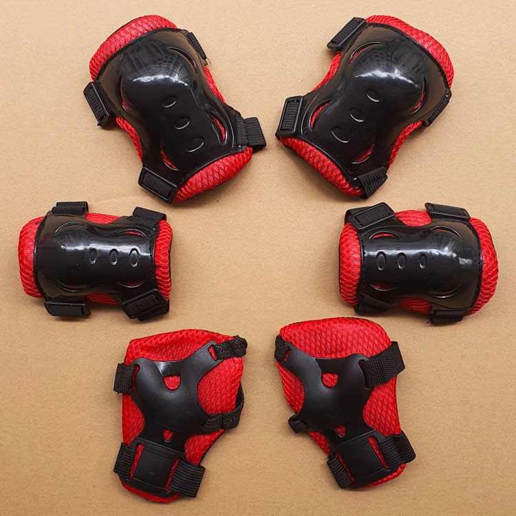 Σετ προστατευτικού εξοπλισμού 6 τεμαχίων για παιδιά για ρόλερ σκιτίνγκ: προστασία παλάμης, καρπού, αγκώνα και γόνατος; για παιδιά; Μάρκα: Super Cool; Συσκευασία: 100 σετ