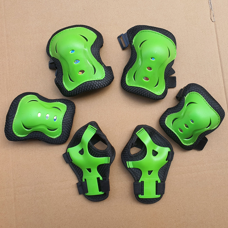 Σετ προστατευτικού εξοπλισμού 6 τεμαχίων για παιδιά για ρόλερ σκιτίνγκ: προστασία παλάμης, καρπού, αγκώνα και γόνατος; για παιδιά; Μάρκα: Super Cool; Συσκευασία: 100 σετ