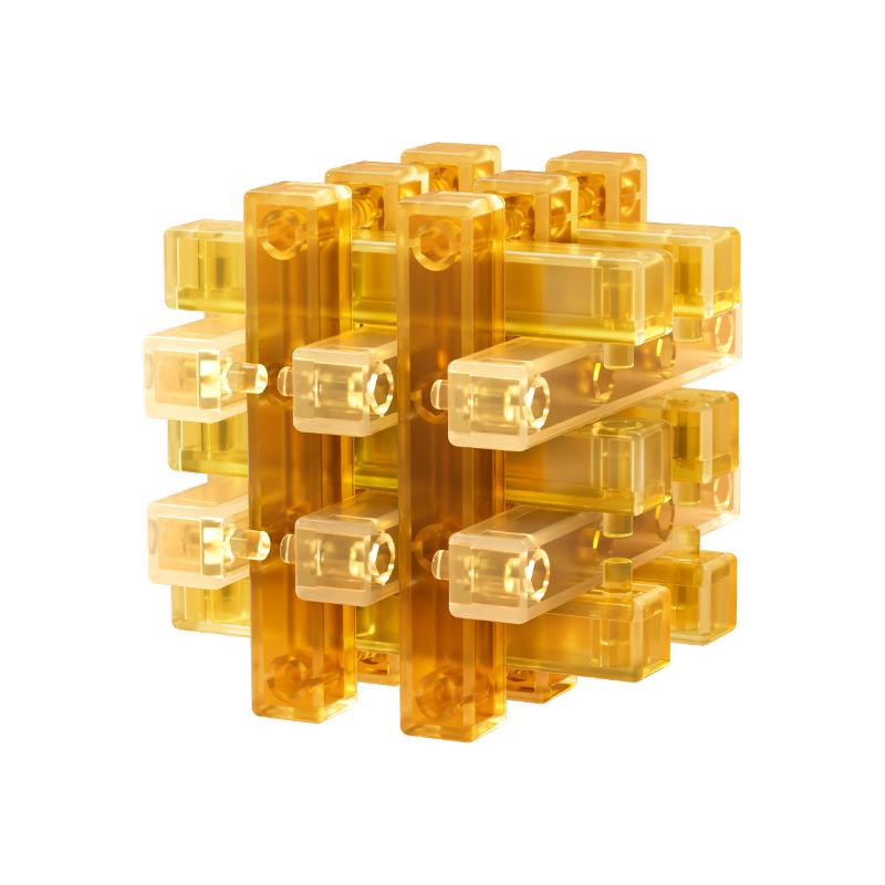 Joc puzzle Kongming Lock – extrem de dificil, din plastic, posibilitate DIY, pentru 7–14 ani