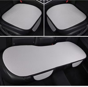 Set de trei perne auto – stil simplu, suprafață din poliester, umplutură din fibre sintetice, ventilație de vară