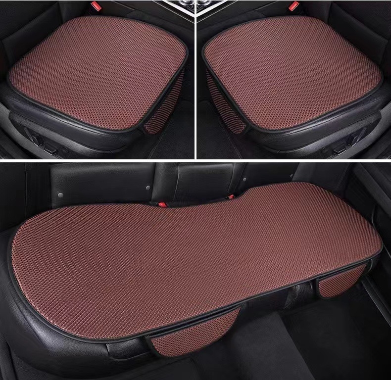 Set de trei perne auto – stil simplu, suprafață din poliester, umplutură din fibre sintetice, ventilație de vară