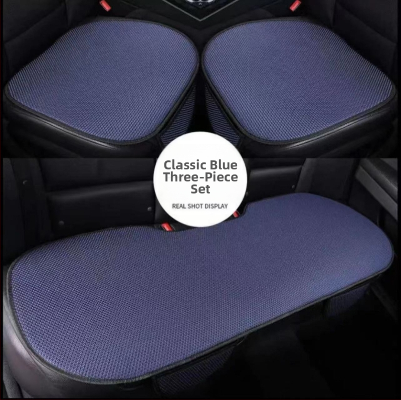 Set de trei perne auto – stil simplu, suprafață din poliester, umplutură din fibre sintetice, ventilație de vară