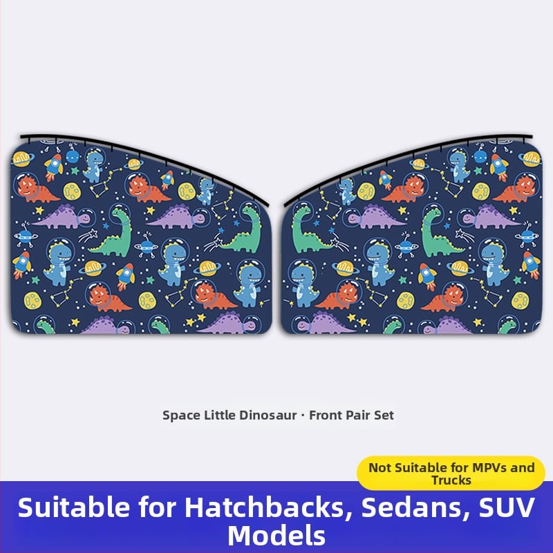 Κουρτίνα σκίασης παραθύρου αυτοκινήτου με ενσωματωμένο ολισθητό οδηγό; παχύ αδιαφανές πολυεστέρας; τύπος κρεμάσματος; γενική συμβατότητα