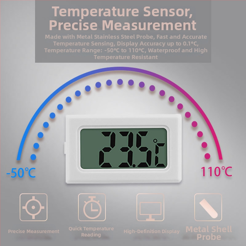LX Digitálny teplomer do akvária s LCD displejom, vodotesná sonda 1 m, rozlíšenie 0,1 °C