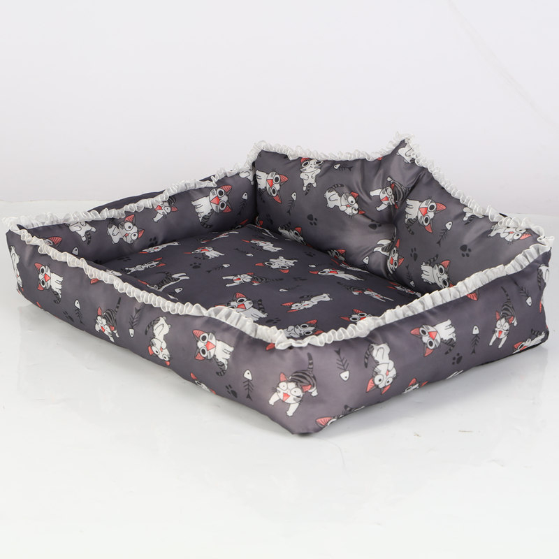 Cuib pentru pisici, covoraș pentru toate sezoanele, din material textil