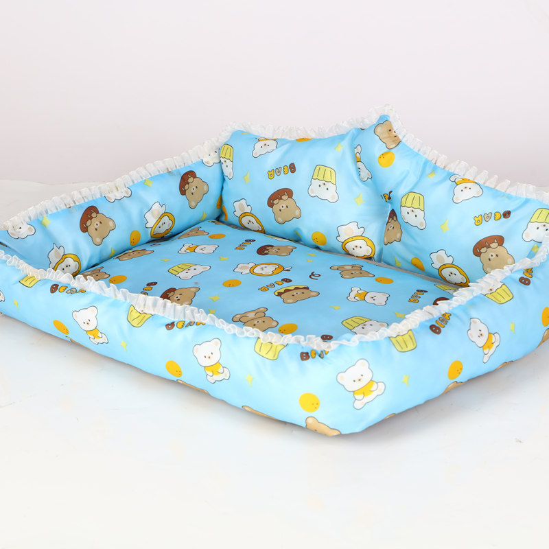 Cuib pentru pisici, covoraș pentru toate sezoanele, din material textil