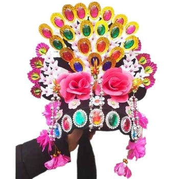 Yangko plesni veliki ukras za kosu, metalna mreža od žice, za žene, ljeto 2024