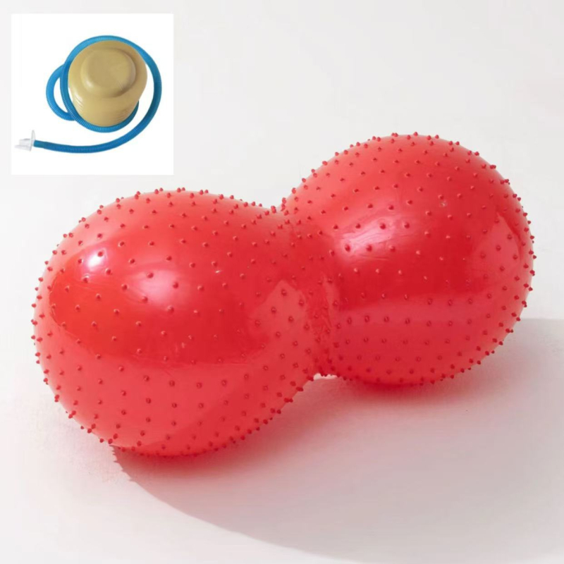 Μπάλα γιόγκα σε σχήμα φιστικιού για μασάζ και προπόνηση – μη φουσκώνει, PVC, 900 g, προσαρμογή διαθέσιμη