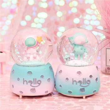 Μουσικό κουτί με κρυστάλλινη σφαίρα, υλικό ρητίνη, μάρκα HAOHAO process