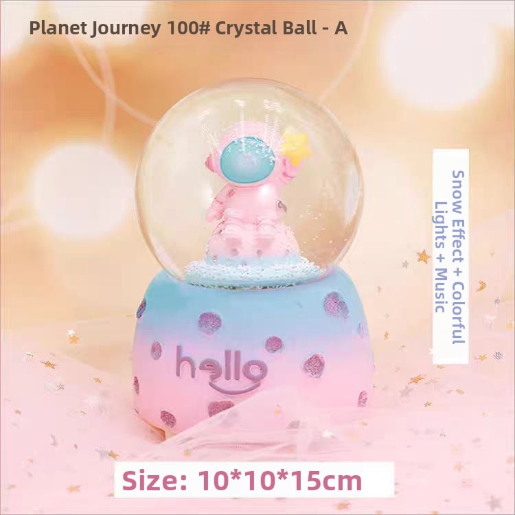 Μουσικό κουτί με κρυστάλλινη σφαίρα, υλικό ρητίνη, μάρκα HAOHAO process