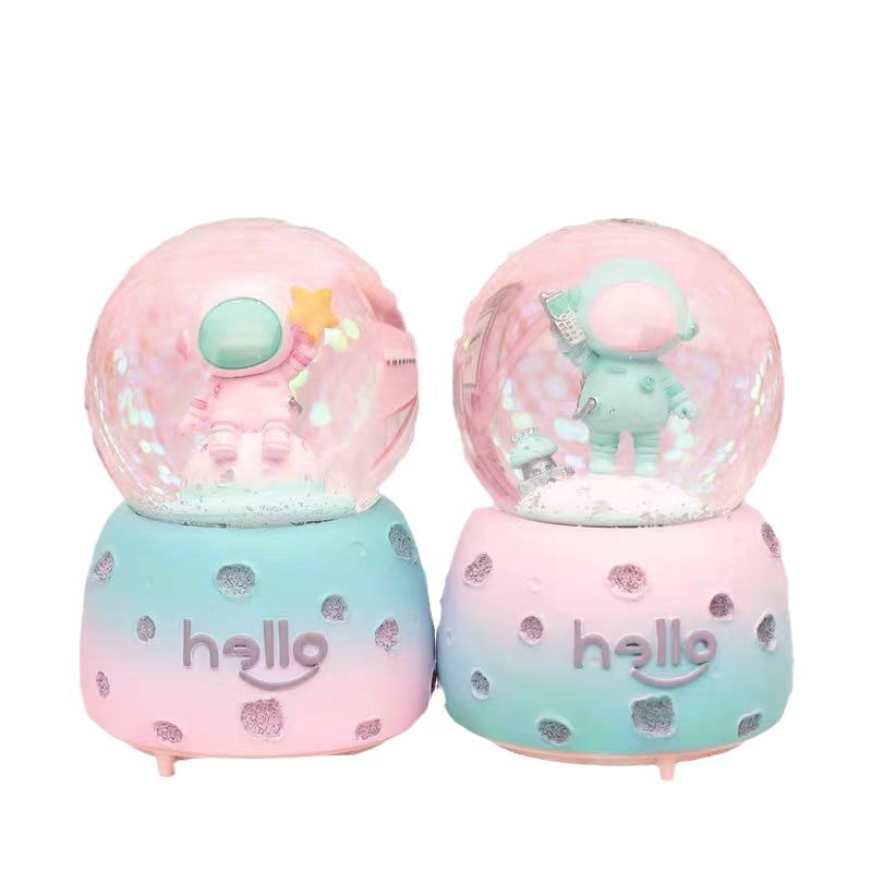 Μουσικό κουτί με κρυστάλλινη σφαίρα, υλικό ρητίνη, μάρκα HAOHAO process