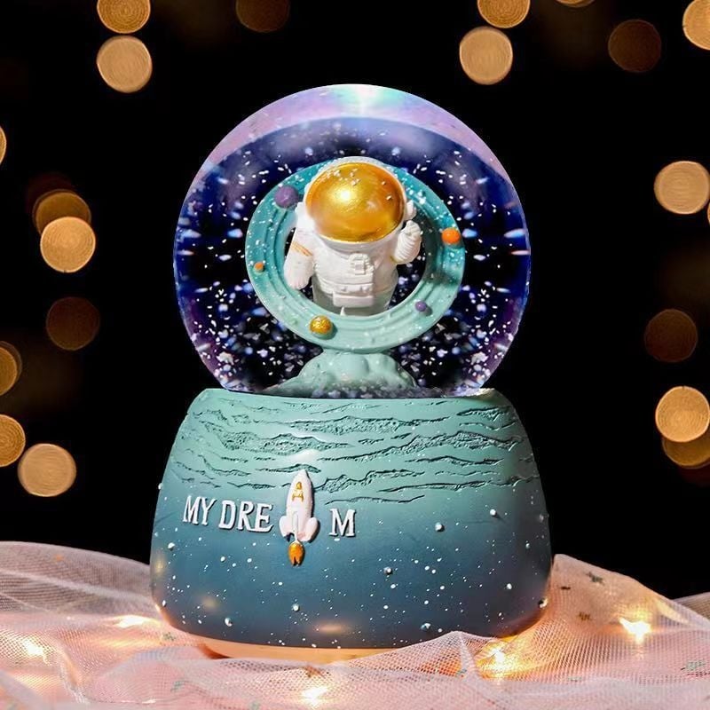 Μουσικό κουτί με κρυστάλλινη σφαίρα, υλικό ρητίνη, μάρκα HAOHAO process