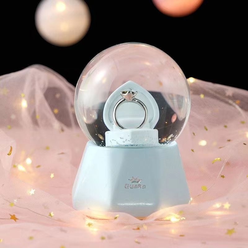 Μουσικό κουτί με κρυστάλλινη σφαίρα, υλικό ρητίνη, μάρκα HAOHAO process