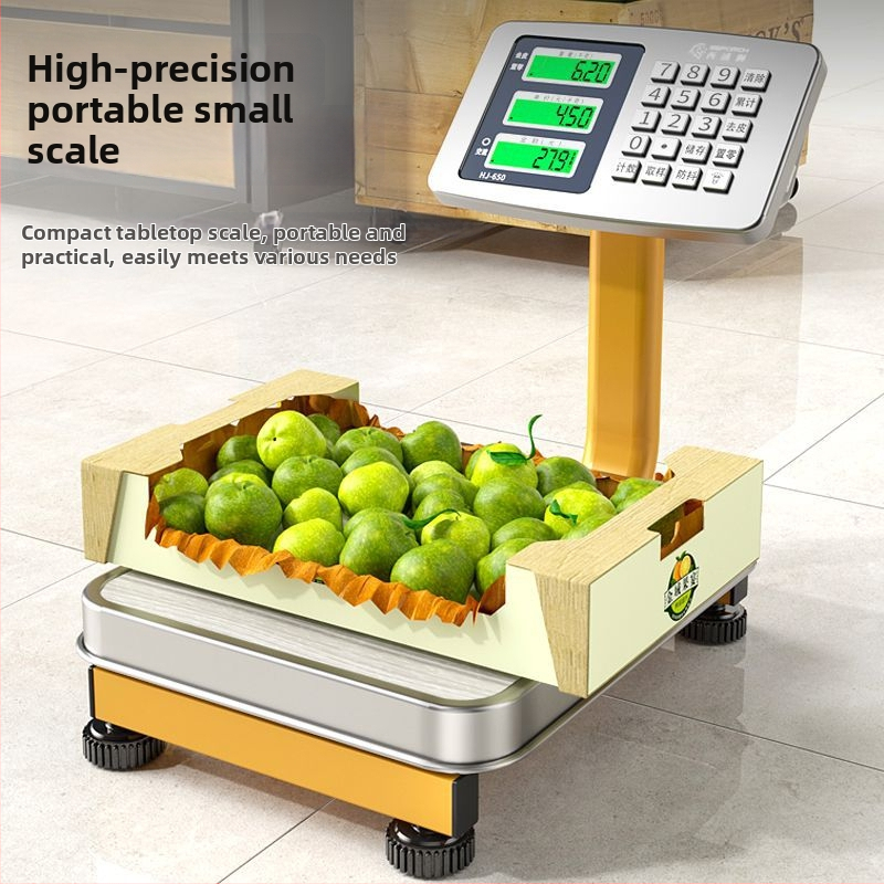 Cântar electronic de masă pliabil pentru uz comercial – cântărire precisă pentru vânzarea legumelor
