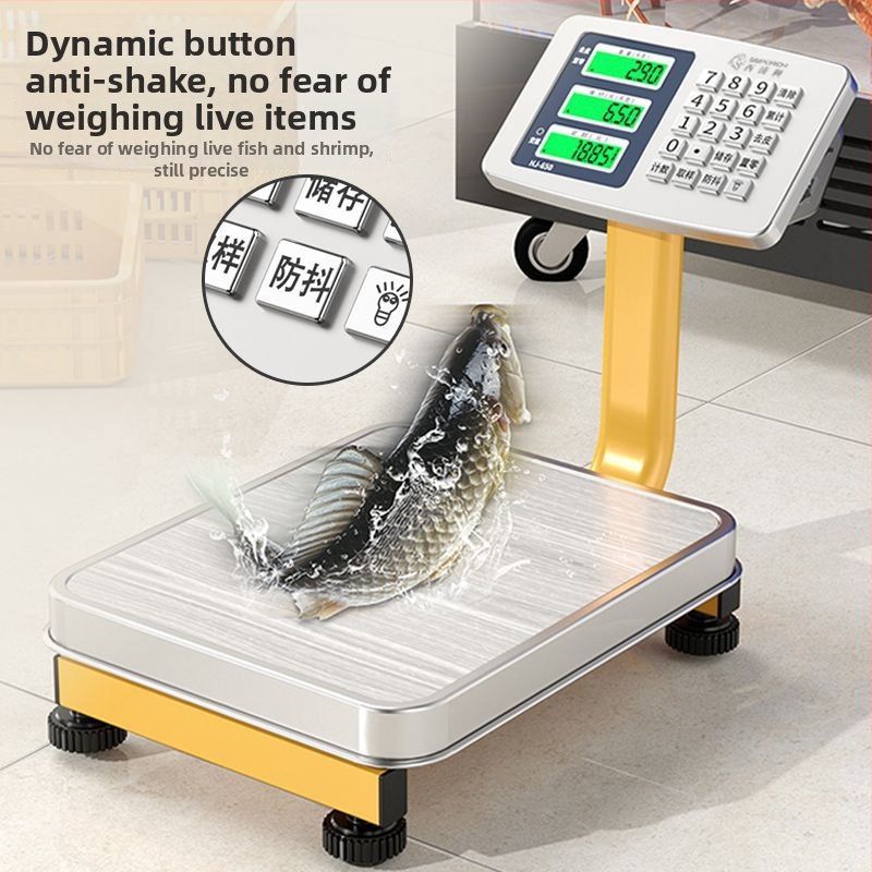 Cântar electronic de masă pliabil pentru uz comercial – cântărire precisă pentru vânzarea legumelor