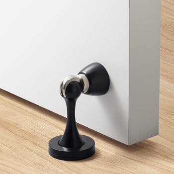 Dverni stopper od cinkovog legura, dvostruka primjena — zidna ili podna montaža, skriveni magnetski zaustavljač, model X005, elektroplatirani završni sloj