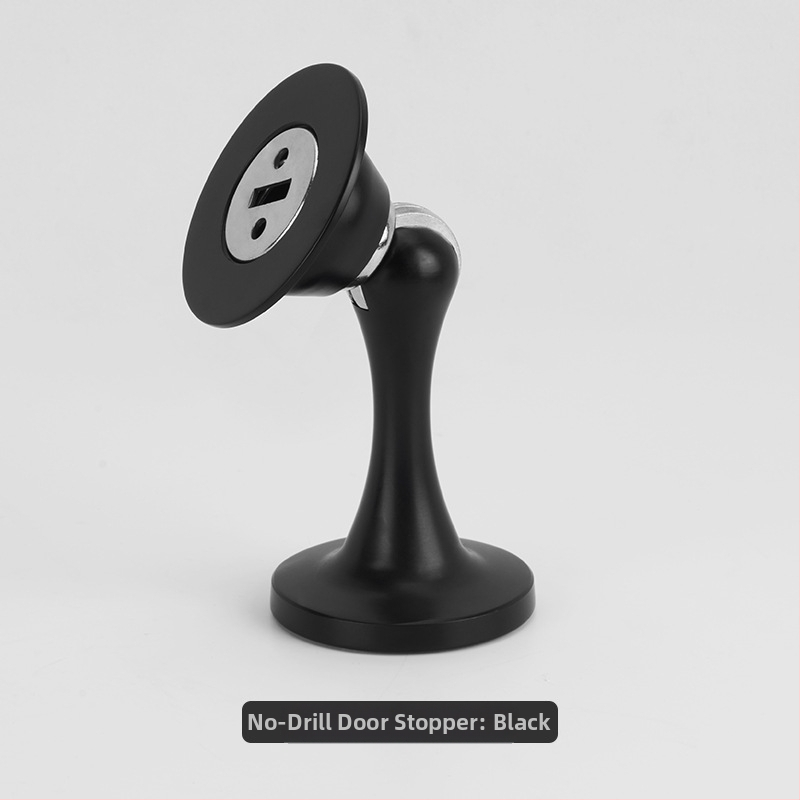 Zinková zliatina dverový doraz, dvojité použitie — na stenu alebo na podlahe, skrytý magnetický doraz, model X005, elektroplatovaný povrch