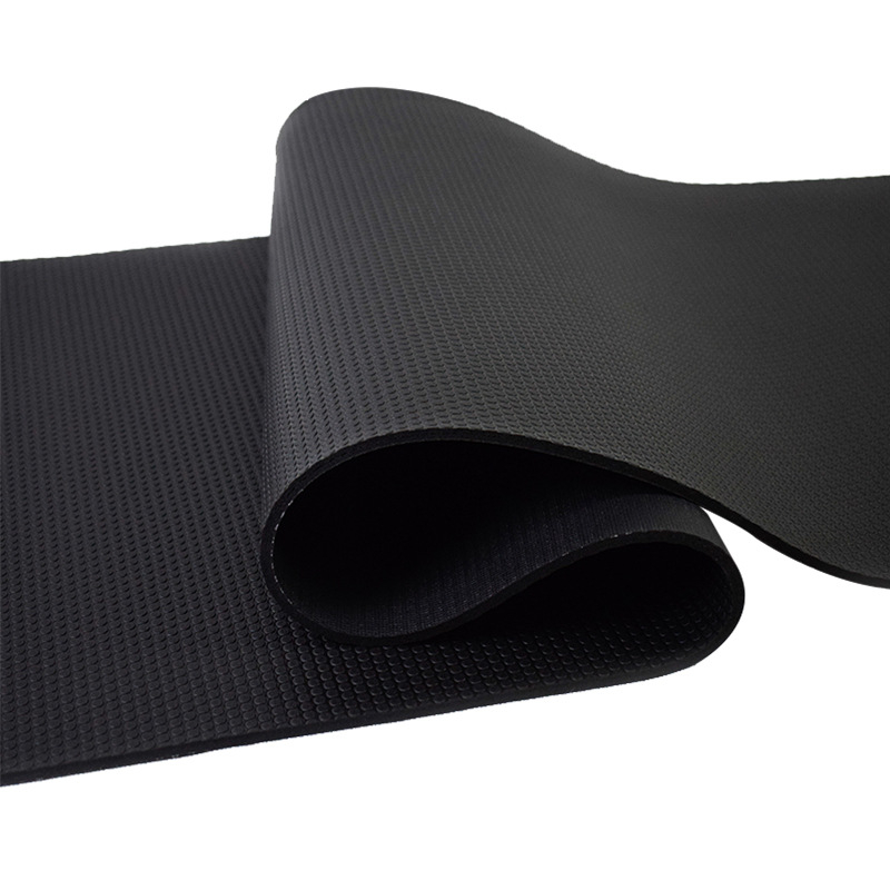 Legendary Black Frog PVC podloga za jogu visoke gustoće za fitness i preskakanje vijačom — apsorpcija udara, otporna na ogrebotine