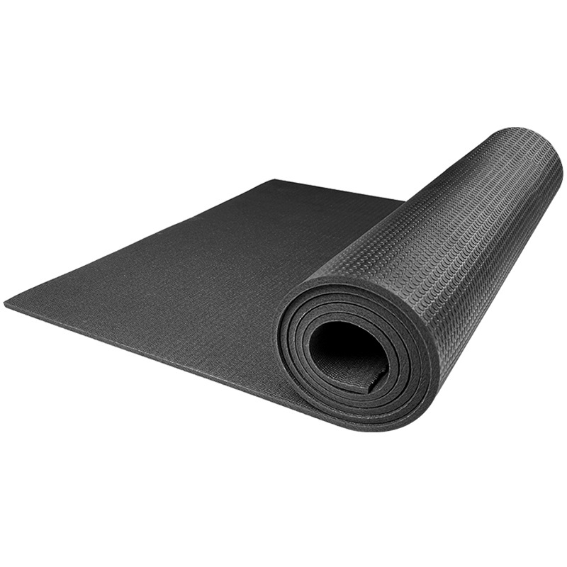 Legendary Black Frog PVC podloga za jogu visoke gustoće za fitness i preskakanje vijačom — apsorpcija udara, otporna na ogrebotine