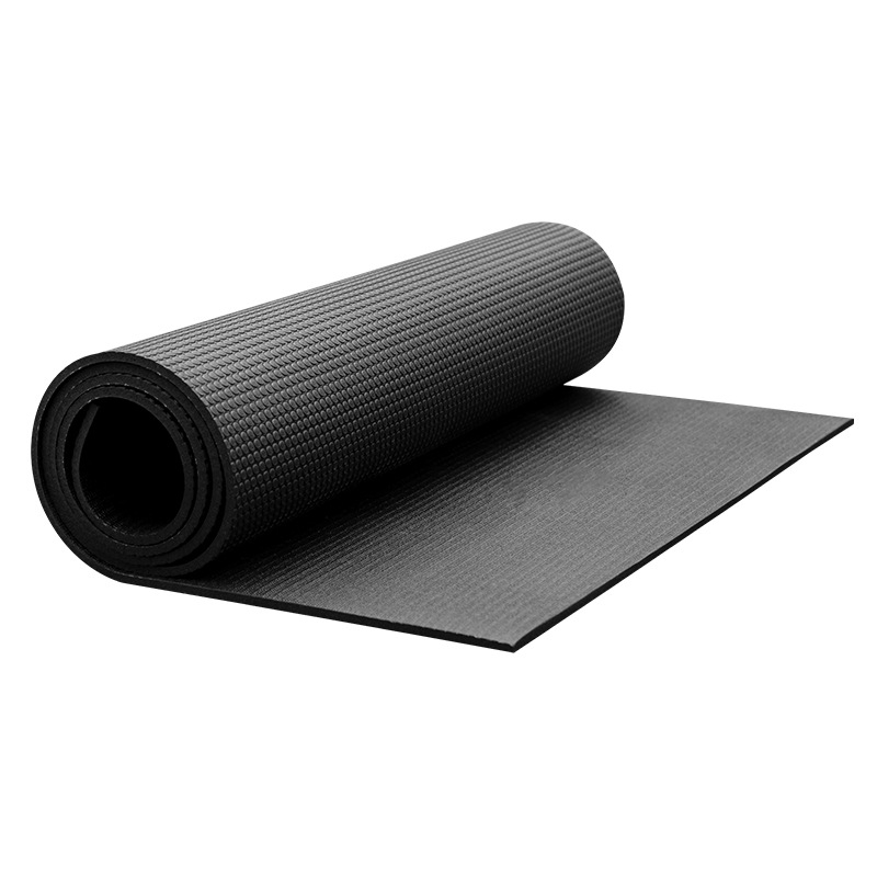 Legendary Black Frog PVC podloga za jogu visoke gustoće za fitness i preskakanje vijačom — apsorpcija udara, otporna na ogrebotine