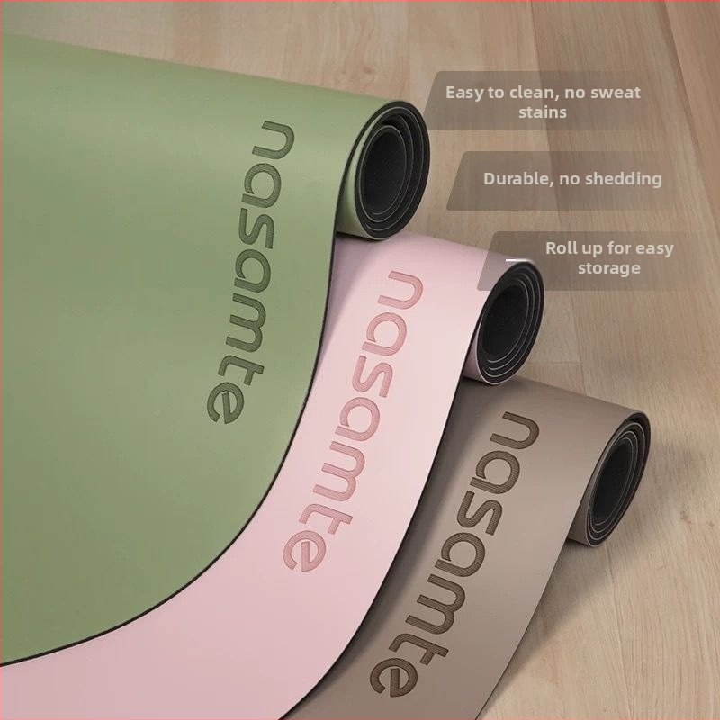 Covoraș de yoga oval, 8 mm, din Oxford, anti-derapant, pentru studio/profesional fitness