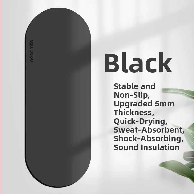 Covoraș de yoga oval, 8 mm, din Oxford, anti-derapant, pentru studio/profesional fitness