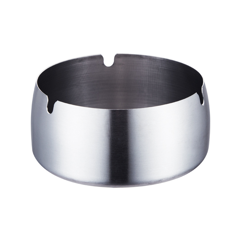 Scrumieră din oțel inoxidabil, rezistentă la vânt, cu logo gravat cu laser, opțiune de personalizare