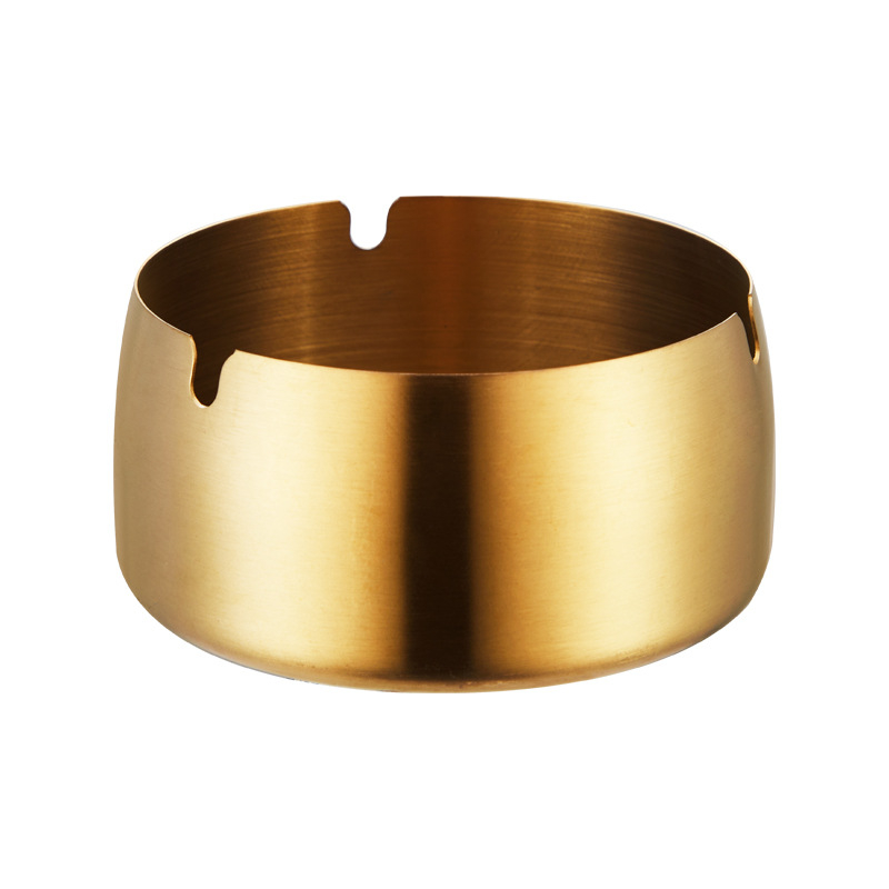 Scrumieră din oțel inoxidabil, rezistentă la vânt, cu logo gravat cu laser, opțiune de personalizare