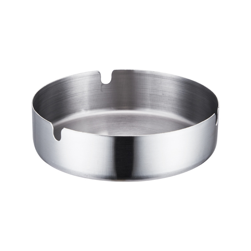 Scrumieră din oțel inoxidabil, rezistentă la vânt, cu logo gravat cu laser, opțiune de personalizare